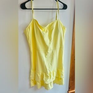 Lilly Pulitzer Miesha Active Dress Finch Yellow Size XLarge NWT